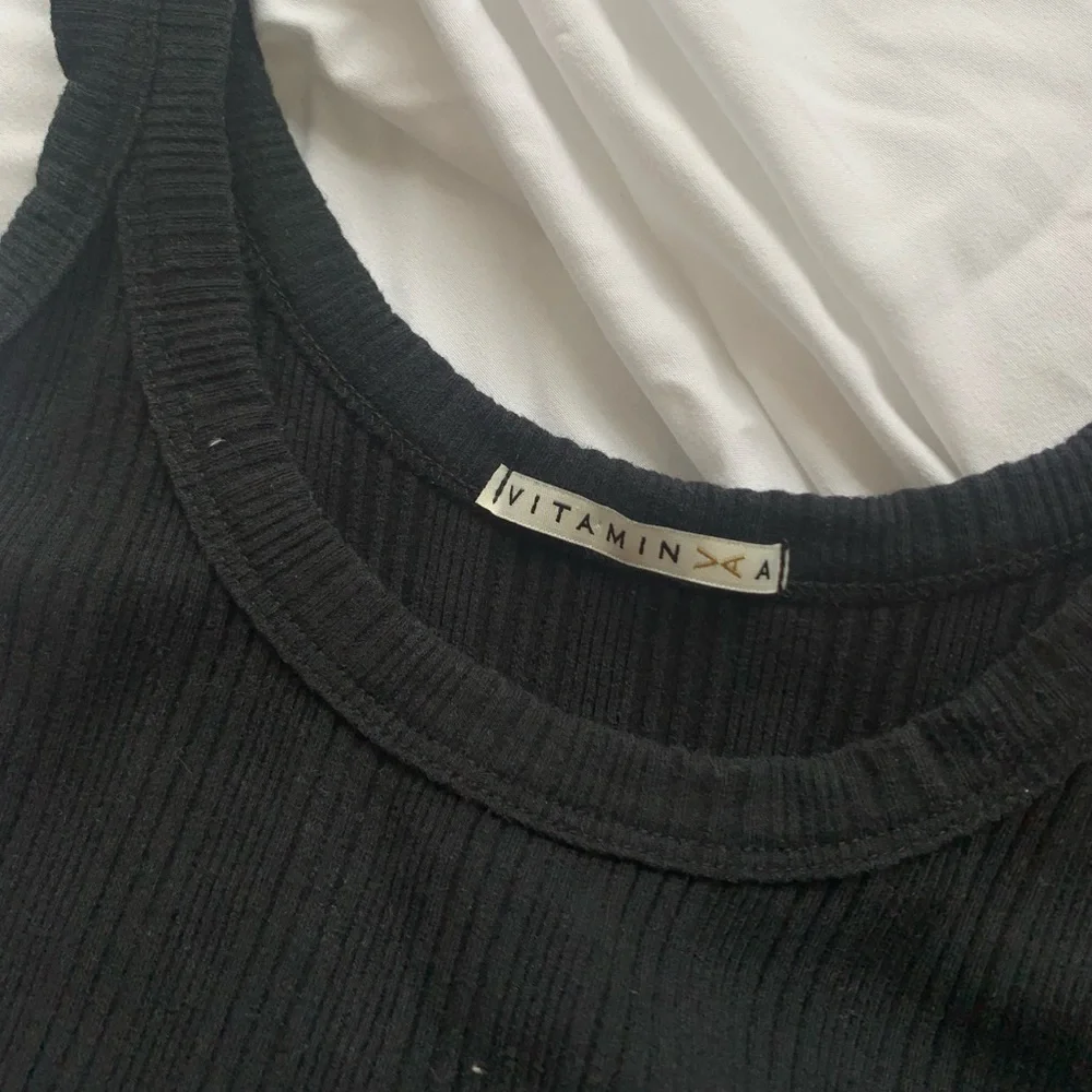 Vitamin A Organic Rib West Black Dress - XS/4 - Picture 2 of 6